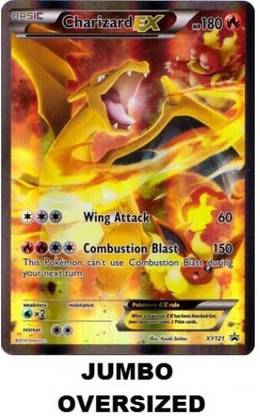 POKEMON Jumbo Oversized Card Charizard Ex Xy121 Promo Brand New