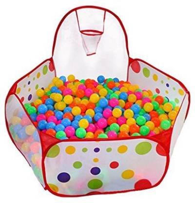 Balls not Included Dreampark Kids Ball Pit Playpen Ball Tent Pool with Basketball Hoop and Zippered Storage Bag for Toddlers 3.28 ft/100cm 