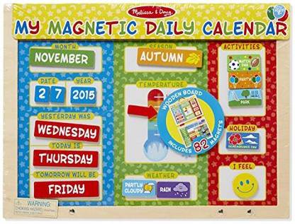 MELISSA & DOUG My First Daily Magnetic Calendar