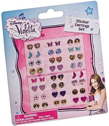 Joy Toy Violetta Stickers Earrings Set (24-Piece, Multi-Colour)