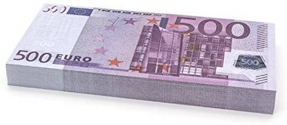 Cashbricks 100 X �500 Euro Play Money Notes - Size: 75%