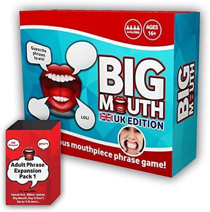Big Mouth Game Adult Uk Edition Mouthpiece Board Party Phrase Card Guard Challenge