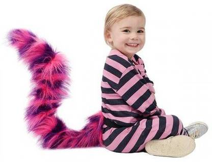 TellTails Tt-Upkidcrazcat Get Your Waggle on Wearable Crazy Cat Tail Costume for Kids, Unisex-Child, One Size