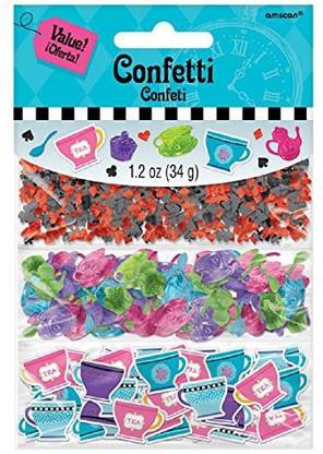 Amscan Alice In Wonderland Table Confetti Decoration | Mad Hatters Tea Party