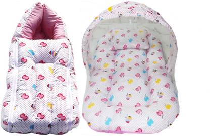 Heaven's Care Baby Bed Cum Bedding Set/ Baby Carrier/ Baby Comfo Sleeping cum Carry Bag COMBO Baby Bed Baby Bed Cum Bedding Set/ Baby Carrier/ Baby Comfo Sleeping cum Carry Bag Baby Sleeping Bag