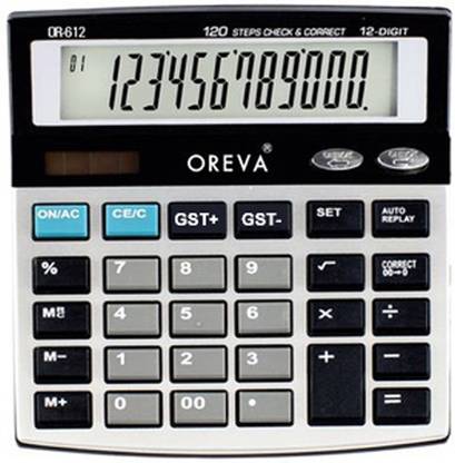 OREVA OR-612 Check & Correct GST Calculator (SILVER) Basic  Calculator