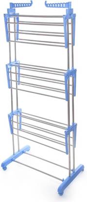 SUNDEX Steel Floor Cloth Dryer Stand CROME PLATED STEEL PIPE – 006