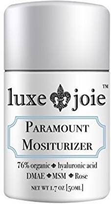 LuxeJoie Paramount Moisturizer Dmae Face Cream For Mature Dry Skin Hyaluronic Acid Msm Hydrating