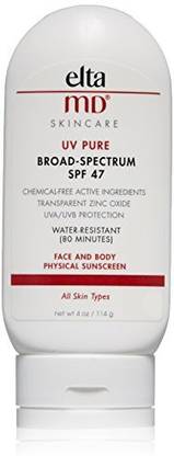 Generic Eltamd Uv Pure Sunscreen Broad-Spectrum Spf 47, 4.0 Oz
