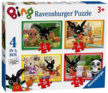 RAVENSBURGER Bing Bunny 4 In A Box (12, 16, 20, 24Pc) Jigsaw Puzzles