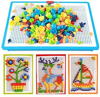 Mily Pegboard Mushroom Nails Peg Game