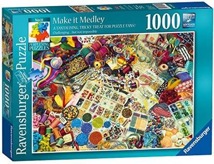 RAVENSBURGER Perplexing Puzzles No. 11 - Make It Medley, 1000Pc Jigsaw Puzzle