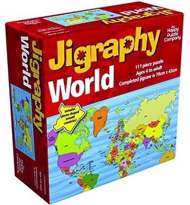 Generic The Happy Puzzle Company Jigraphy World Map Jigsaw