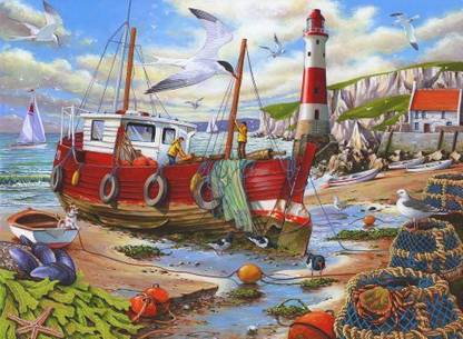 Generic The House of Puzzles Big 250 Piece Jigsaw Puzzle - High & Dry