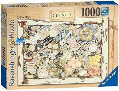 RAVENSBURGER Old Stuff No. 1 Sewing 1000Pc Jigsaw Puzzle