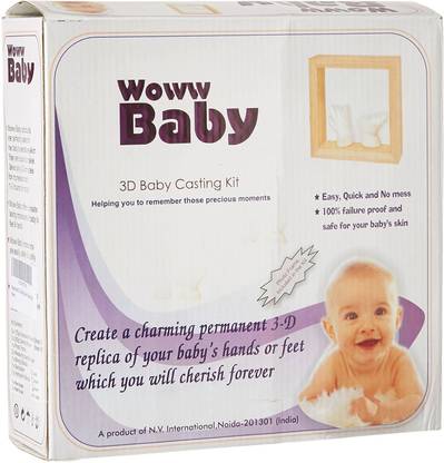 Woww Baby 3d Casting Kit with Frame with Color Rust Keepsake