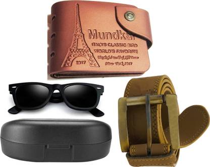 Mundkar Wallet & Belt Combo