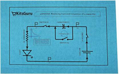 KitsGuru Realising the Transient Response of a Capacitor LGSK004 Educational Electronic Hobby Kit