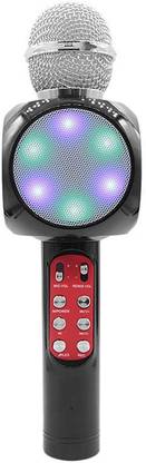 Sofix Bluetooth Karaoke Microphone with LED Lights for Singing, High Quality Wireless Handheld Portable Player Built-in Bluetooth Speaker - Big Size Microphone