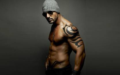 Actor John Abraham - 6 Pack Body Poster Paper Print