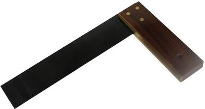 Tools Centre Brass Faced Wooden Try Square For Carpenter & Joiners (Wooden Try Sq 3") Combination Square