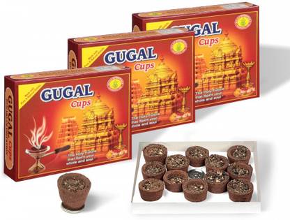 Guggal Cup dhoop - Pack of 3 Guggul Dhoop