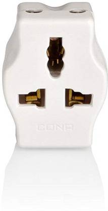 CONA 1946 Curve 3 Pin Multi Plug 6A Pack of 2 Three Pin Plug