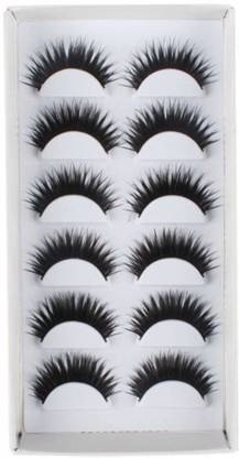 AGE CARE Soft Natural Thick Black Long False Eyelashes Extension Eye Makeup set- 6 Pairs
