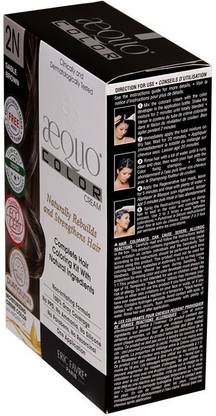aequo Color 2N Sable Brown Organic Hair Colour Kit - 160ml , Brown