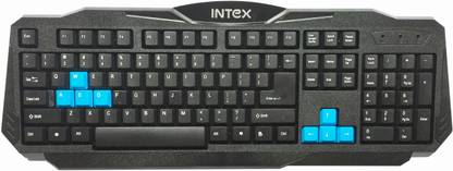 Intex Jumbo Wired USB Standard Desktop Keyboard Compatible with Desktop, Laptop, Mac