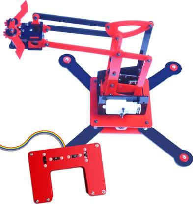 Kit4Curious Remote controlled Robotic Arm complete kit, Full functioning robotic arm project kit