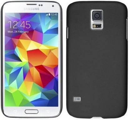 RKANDROID Back Cover for Samsung Galaxy S5 mini All Side Protection Cap Cut Sleek Matte Hard Case (Black)