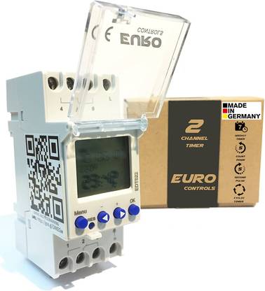 EURO Edt822 Two Channel Timer Weekly/Pulse/Cyclic/Random/Holiday modes Programmable Electronic Timer Switch