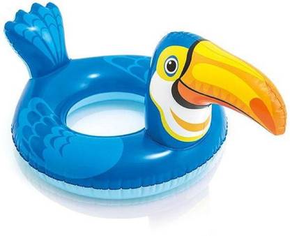 DINAARKAN 2.9 FEET INFLATABLE TOUCAN SHAPED ANIMAL SWIM FLOAT RING FOR KIDS Swim Floatation Belt