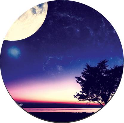 CRAZYINK MPADROUND-Blue Scene Mousepad