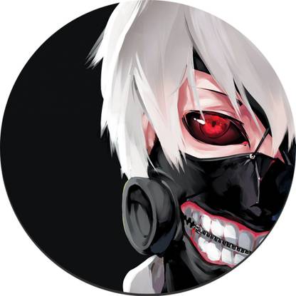 CRAZYINK MPADROUND-Anime Devil Mask Boy Mousepad