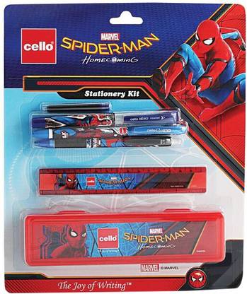 Cello Spiderman Multicolour Stationery Set