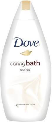 DOVE Imported Caring Bath with Fine Silk Moisturising Cream Body Wash ( FREE GIFT FROM LOOKS AND BEAUTY )