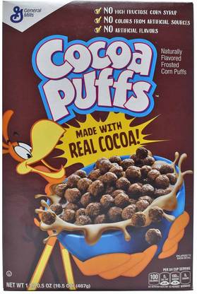 General Mills Cocoa Puffs made with Real Cocoa - 467g (16.5oz) Box