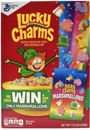 General Mills Lucky Charms 3 New Rainbows Frosted Toasted Oat Cereal