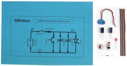 KitsGuru Delay switch using RC circuit LGSK022 Educational Electronic Hobby Kit