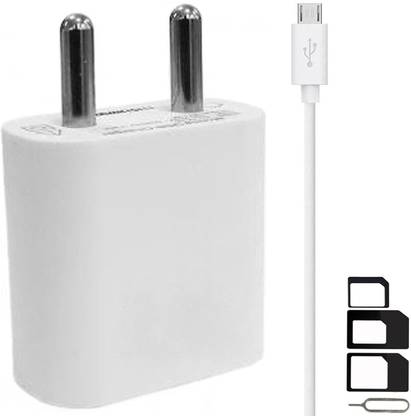 GoSale Wall Charger Accessory Combo for Lava Iris X5 4G, Lava X11, Lava A76, Lava Iris X8, Lava X50 Plus, Lava A97, Lava X50, Lava A82, Lava X38, Lava X41 Plus, Lava P7, Lava Iris X5, Lava A67, Lava Iris 406q, Lava X3, Lava A59, Lava X28 Plus, Lava Iris X1 Selfie, Lava A68, Lava A88, Lava V2s, Lava Flair Z1, Lava Iris Atom X, Lava Iris Fuel F1, Lava Iris Atom 2, Lava Iris Atom 3 Charger With 1 Meter Micro USB Charging Data Cable And SIM Adapter