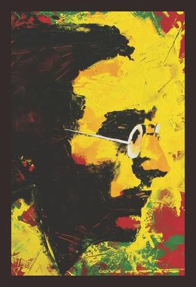 Mad Masters Mad Masters John Lennon art 1 Piece wooden framed painting |Wall Art | Home Décor | Painting Art | Unique Design | Attractive Frames Digital Reprint 12 inch x 18 inch Painting