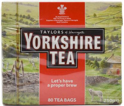 Taylors of Harrogate Yorkshire Tea Bags 80 pk Tea Bags Box