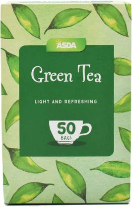 asda Green Tea, 50 Bags - 125g Green Tea Bags Box