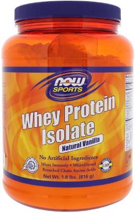 Now Foods Now Foods, Sports, Whey Protein Isolate, Powder, Natural Vanilla,