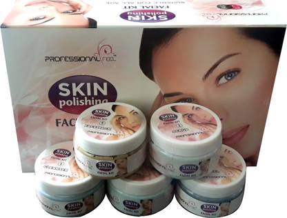 Professional feel ''skin polishing facial kit'' suitable for all age, Fairness, Whitening Skin, Skin Glow Instant Result Without Damage Skin for unisex