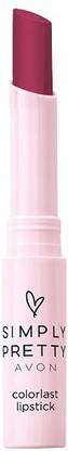 AVON Simply Pretty Color Last Lipstick-Scarlet