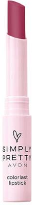 AVON Simply Pretty Color Last Lipstick-Burgandy Dream