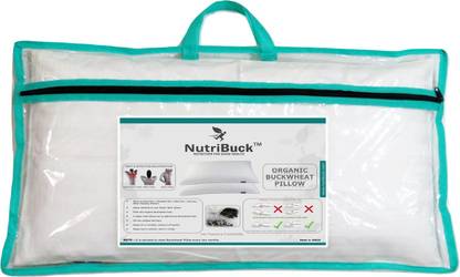 NutriBuck Polyester Fibre Sleeping Pillow Pack of 1 Solid